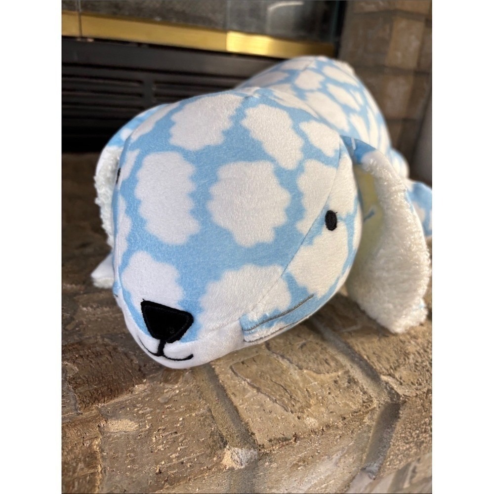 Pillowfort Kid Bunny Sensory Weighted Plush Blue Cloud Design 3lbs Soft Gift NEW - Picture 4 of 7